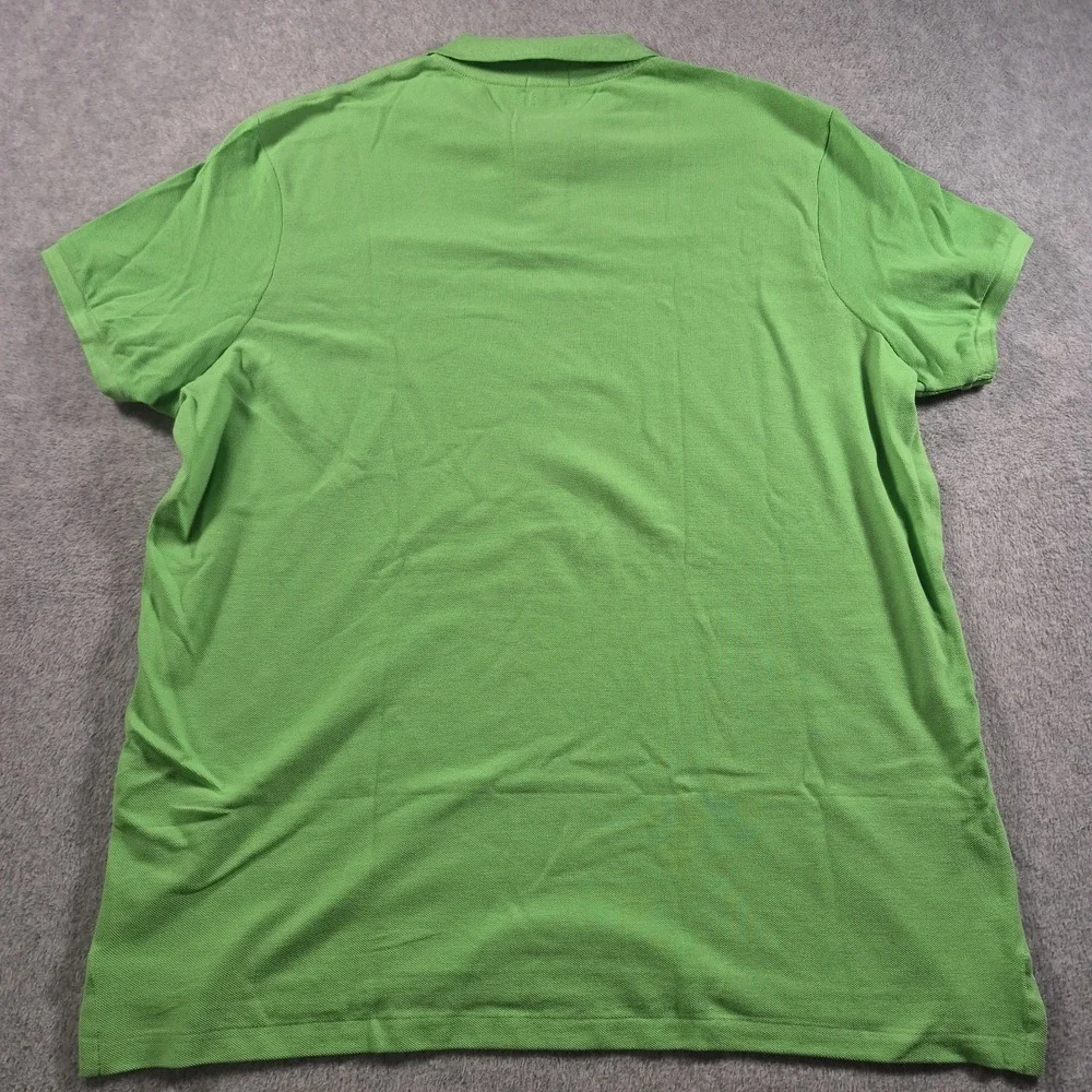 Polo Ralph Lauren Classic Fit Green Solid Short Sleeve Polo Shirt Men's XXL